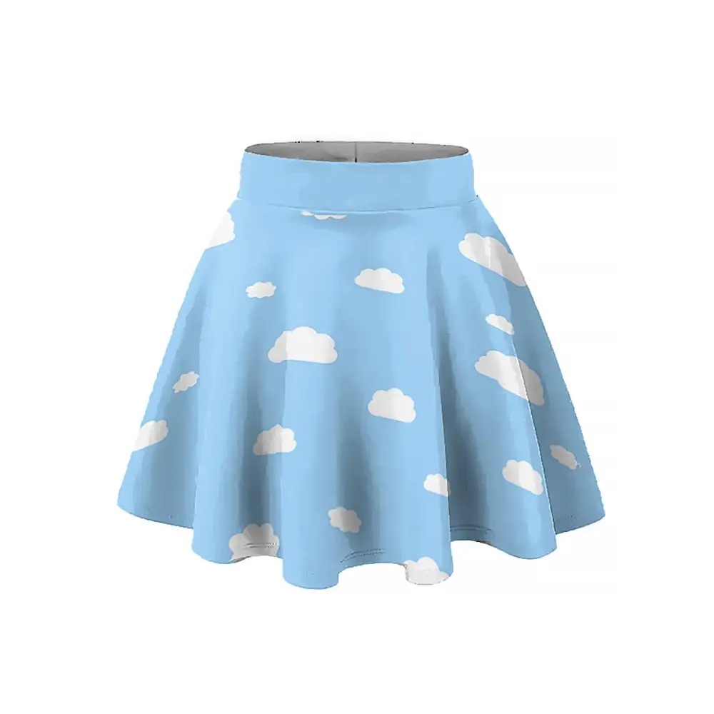 Plus size kawaii aesthetic skirt made to order y2k style - 1x / blue - skirts