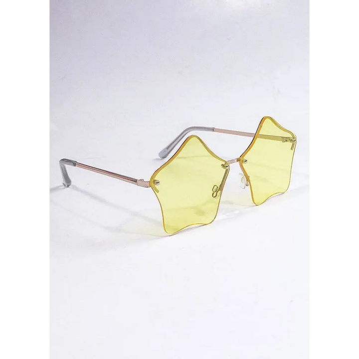 Kawaii pop star glasses for a stylish celebrity look from control clothing - yellow - women sunglasses