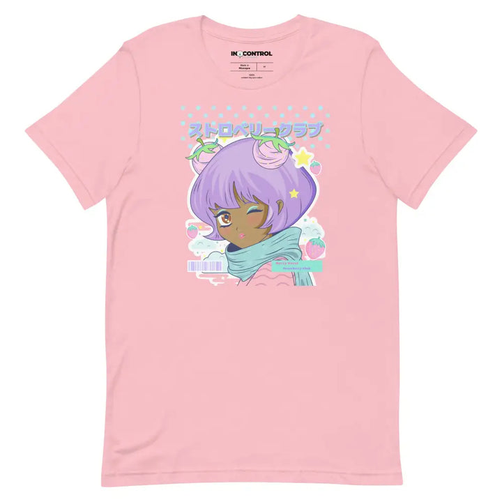 Kawaii anime t-shirt for y2k style lovers - pink / s - t-shirts