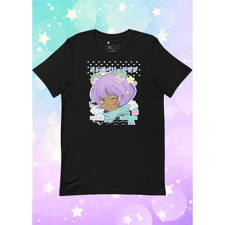 Kawaii anime t-shirt for y2k style lovers - t-shirts