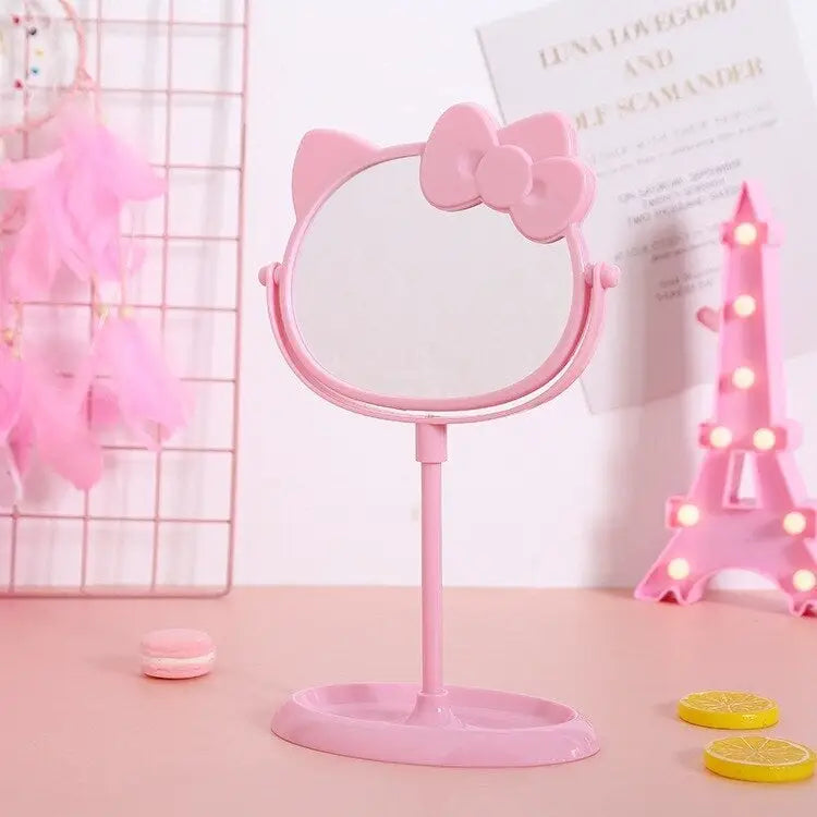 Kawaii style mirror for cute desk and bedroom decor