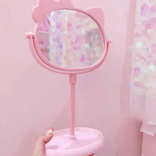 Kawaii style mirror for cute desk and bedroom decor