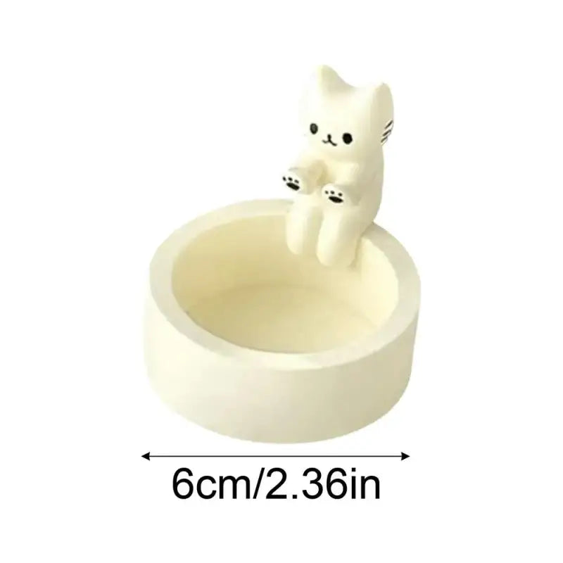 Kitty candle holder for cozy aesthetic room decor