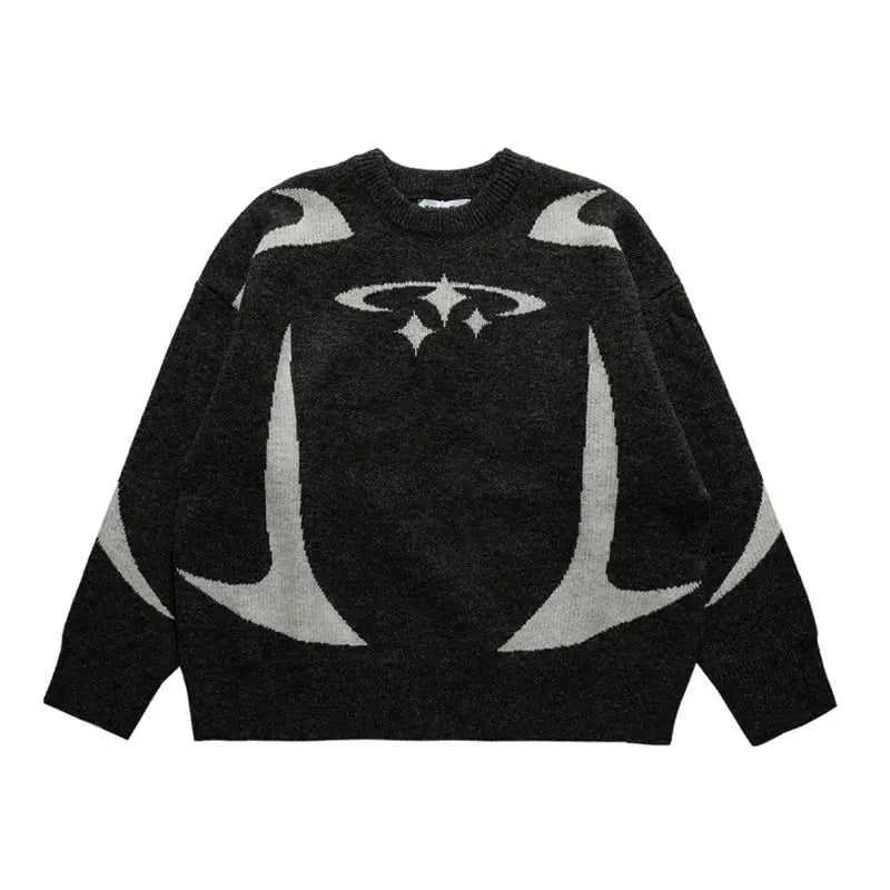 Pull tricot y2k - mode contemporaine et style intemporel - noir / s