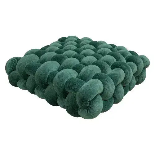 Quirky knot cushion for y2k style and comfy support - green / small