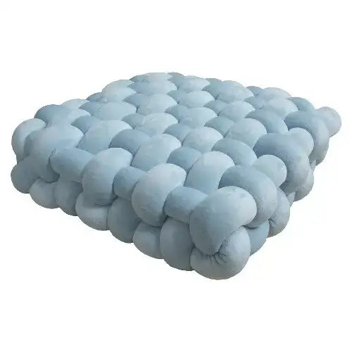 Quirky knot cushion for y2k style and comfy support - light blue / small