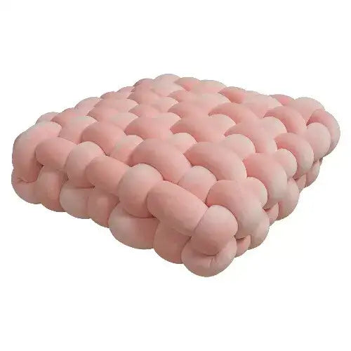 Quirky knot cushion for y2k style and comfy support - pink / small