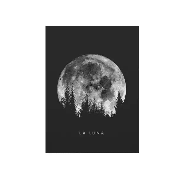 Aesthetic la luna poster for y2k room decor - 13x18 cm / 5.1x7.1