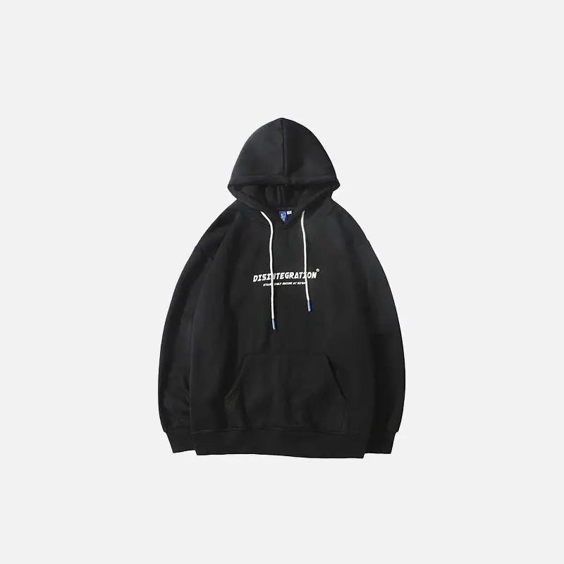 Last meal print hoodie y2k - black / m - hoodies