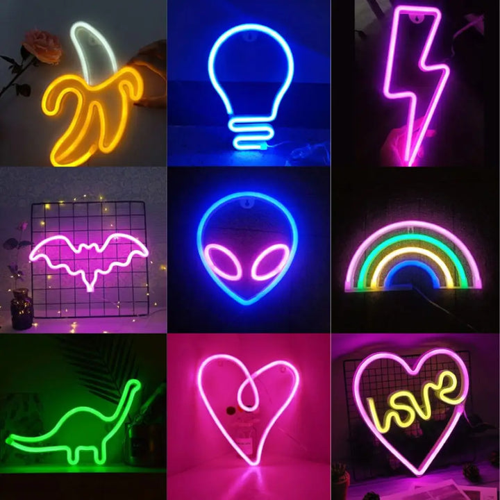 Aesthetic led neon light for room ambiance and decoration