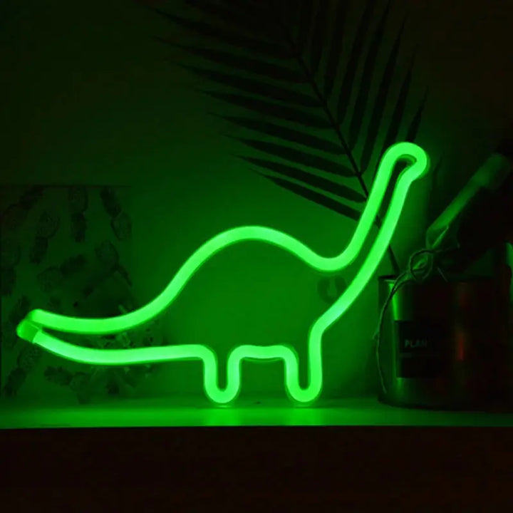 Aesthetic led neon light for room ambiance and decoration - dinosaur