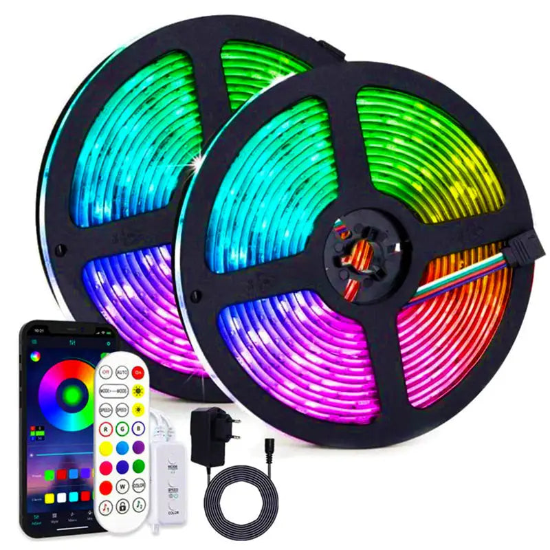 Color changing led strip light for ambient room transformation