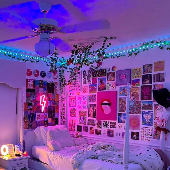 Color changing led strip light for ambient room transformation