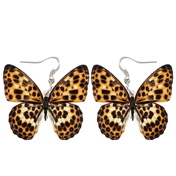 Leopard butterfly earrings - standart - earrings