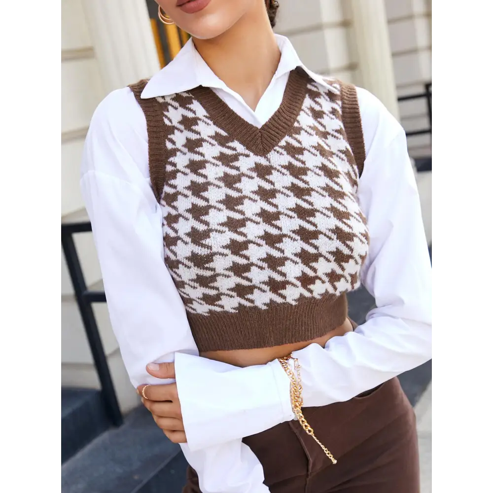 Light academia sweater vest for chic library and office style - vest