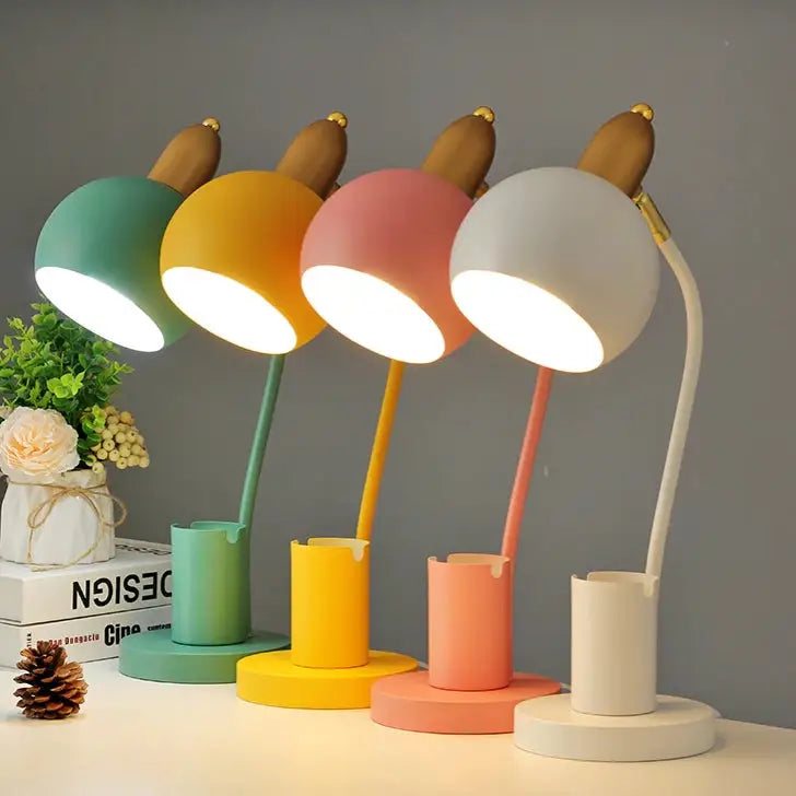 Aesthetic modern creativity desk lamp with three-color switching