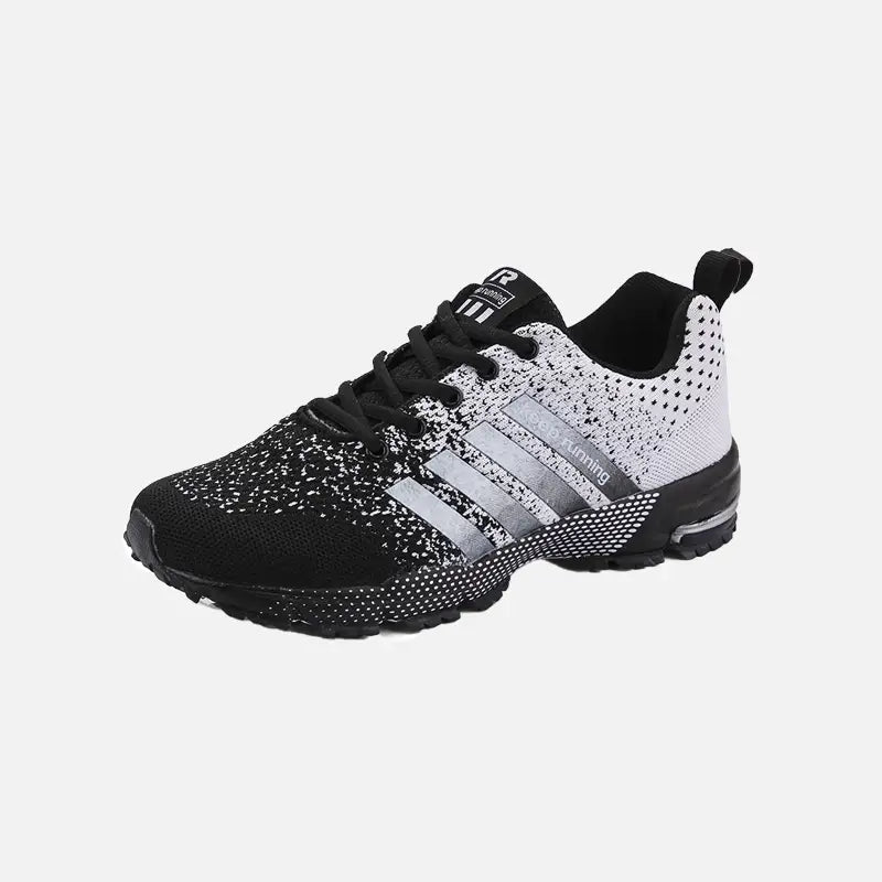Y2k gradient color lightweight sneakers for streetwear style - black gray / 35