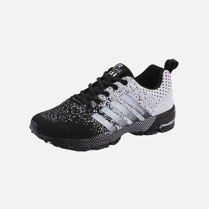 Y2k gradient color lightweight sneakers for streetwear style - black gray / 35