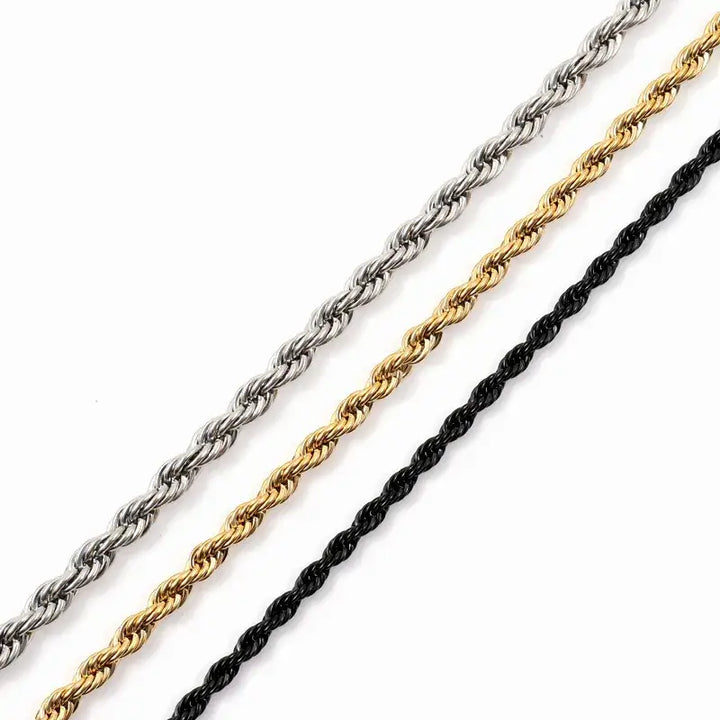 Link chain stainless steel necklace y2k - necklaces