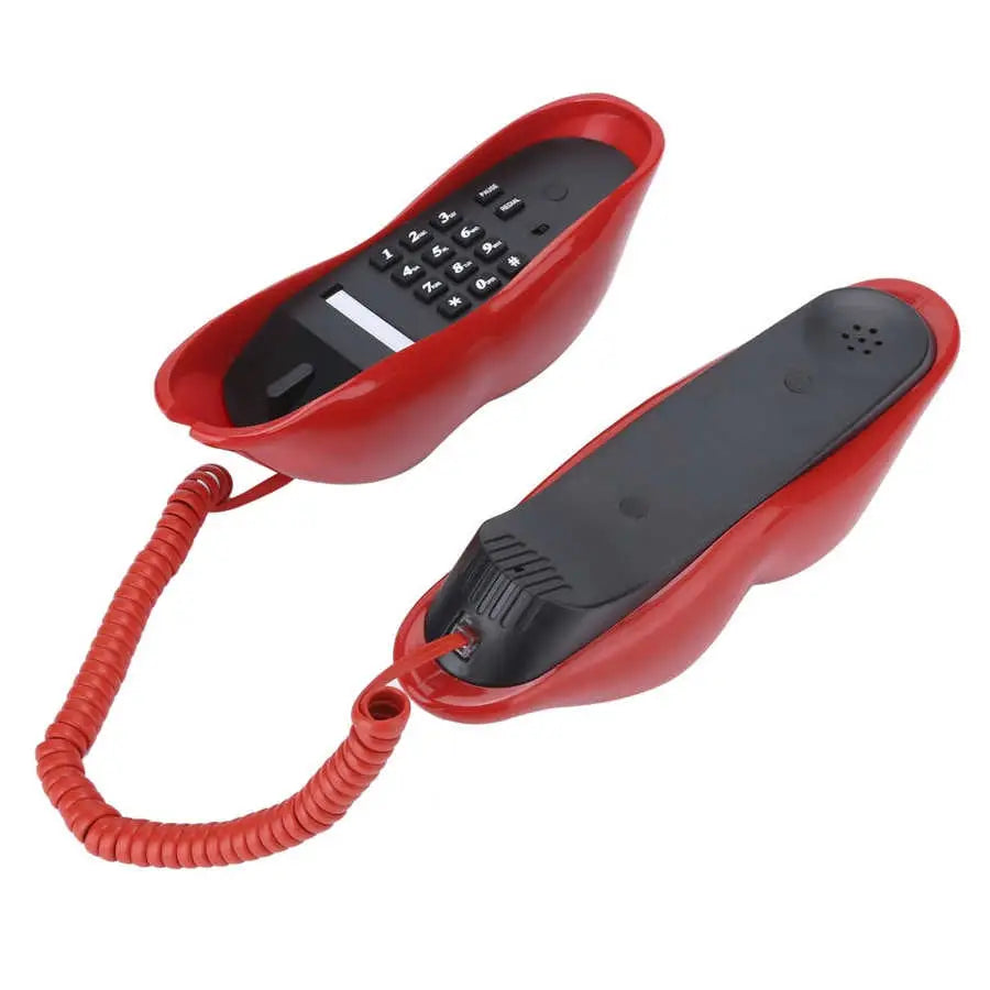 Lip shaped phone decor for a y2k aesthetic room