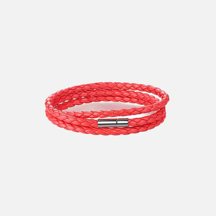 Long chain adjustable magnet buckle bracelet y2k - red - bracelets
