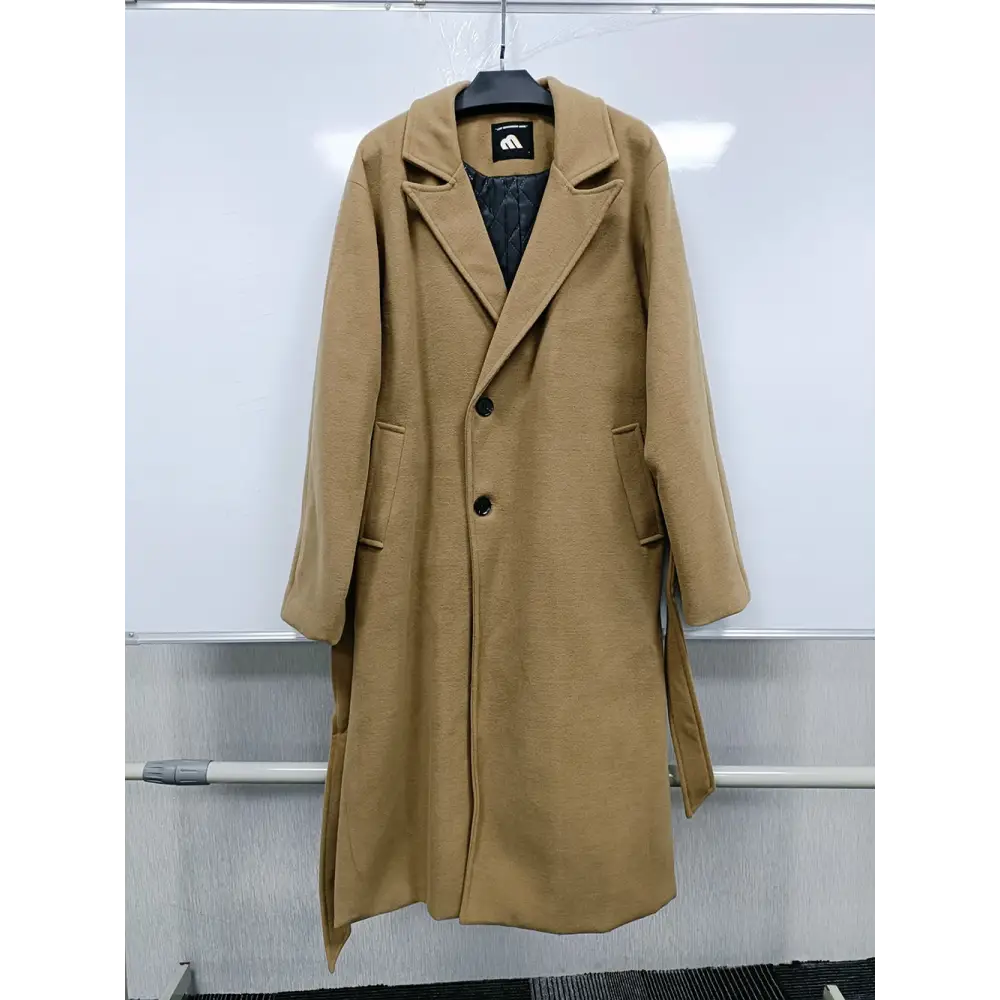 Y2k loose casual turndown collar coat for stylish elegance - coffee / m - jackets