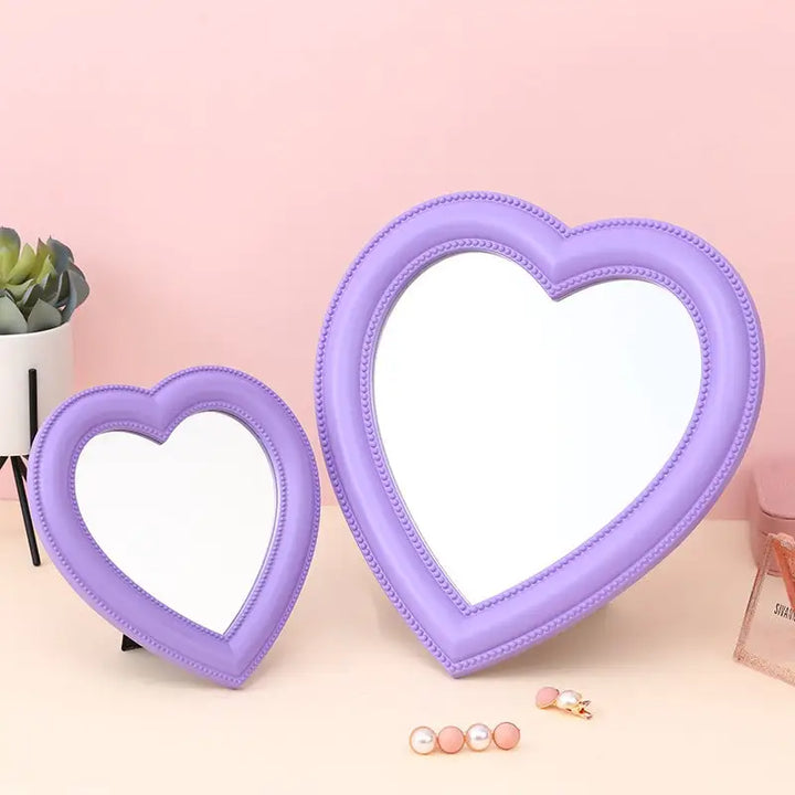 Love heart mirror for bedroom aesthetic and decoration