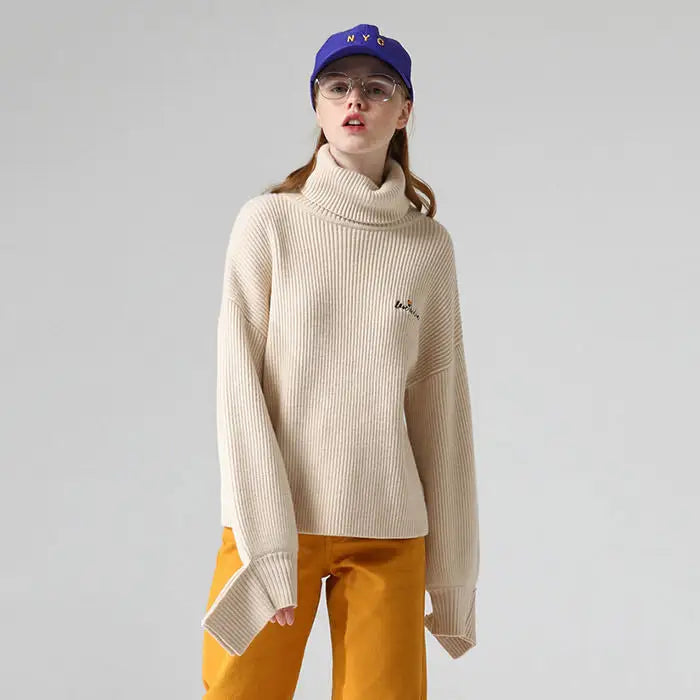 Love is high neck jumper - sweater