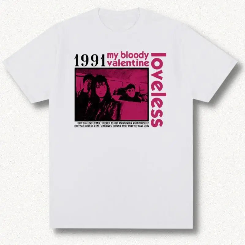 Loveless tee with my bloody valentine movie poster design