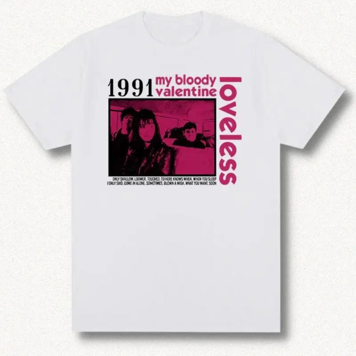 Loveless tee with my bloody valentine movie poster design