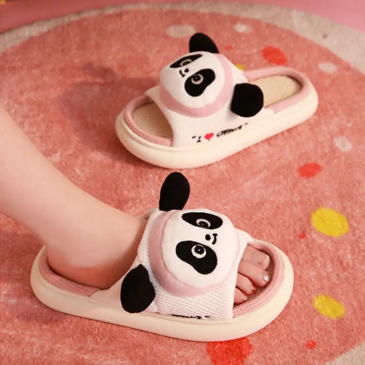 Lovely animals slipper y2k - pink panda / 36/37 (insole 23cm) - slippers