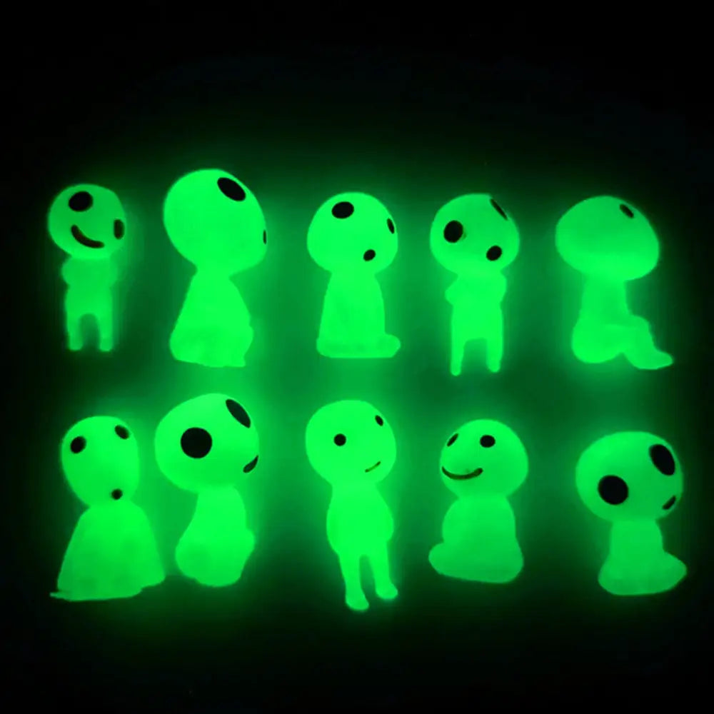 Luminous aliens for your aesthetic room decor y2k style - 10pcs-green