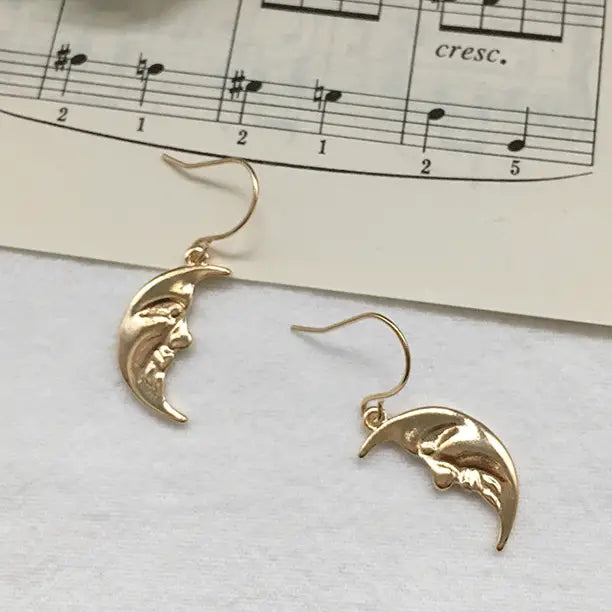 Luna love earrings - standart / gold - earrings