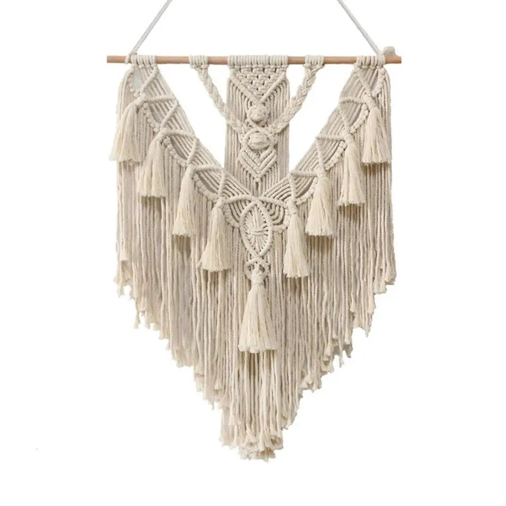 Macrame boho wall hanging for a stylish cottagecore aesthetic