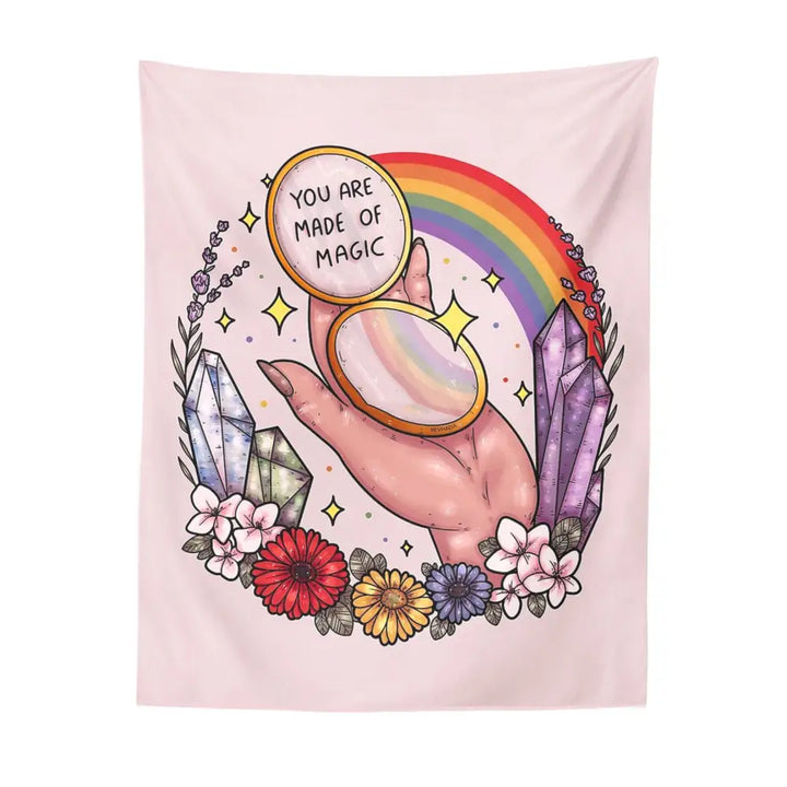 Cute magic tapestry for trendy y2k aesthetic rooms