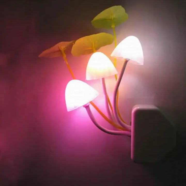 Magic mushroom wall socket light for aesthetic bedroom decor