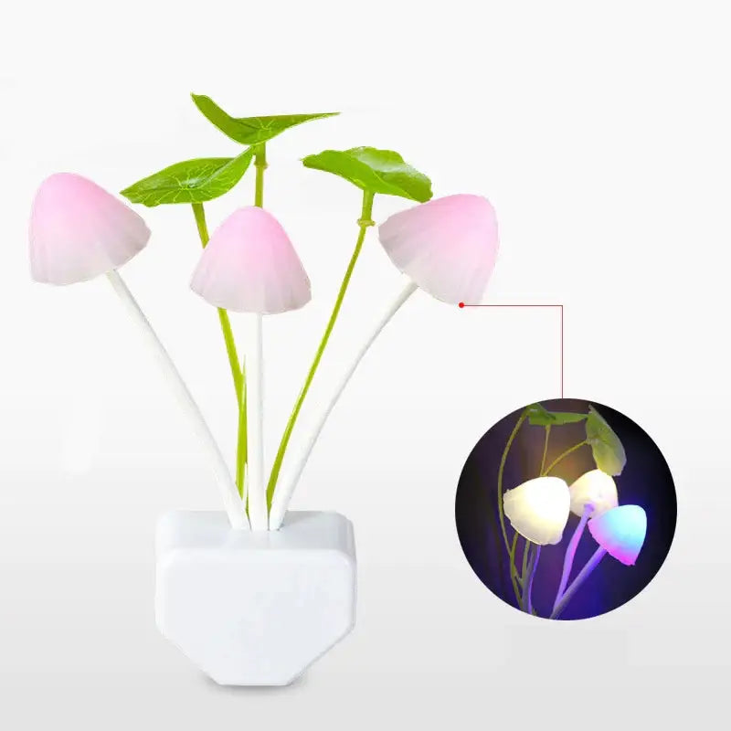 Magic mushroom wall socket light for aesthetic bedroom decor