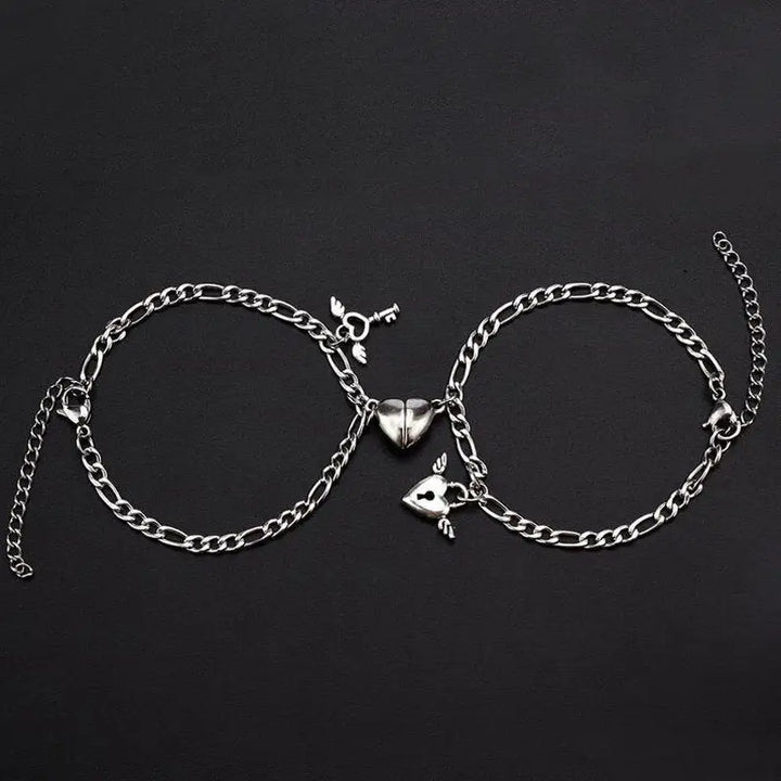 Magnetic stainless couple bracelets y2k - style 6