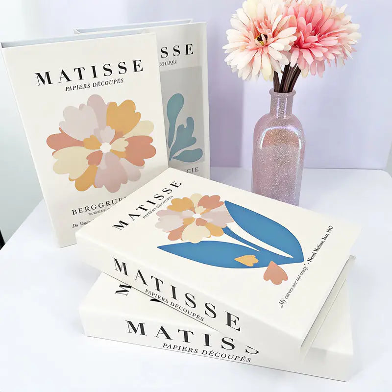 Matisse book box decor for stylish bedroom accents