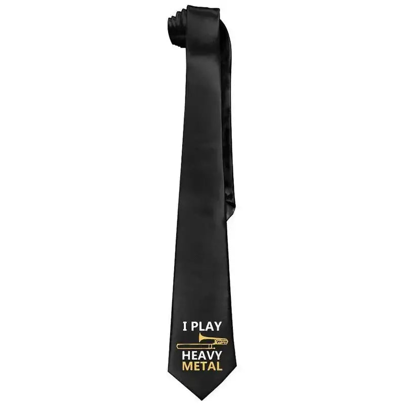 Y2k print neck tie for men in one size polyester fashion - 2