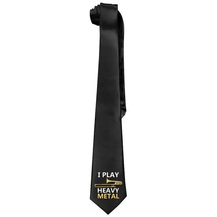 Y2k print neck tie for men in one size polyester fashion - 2