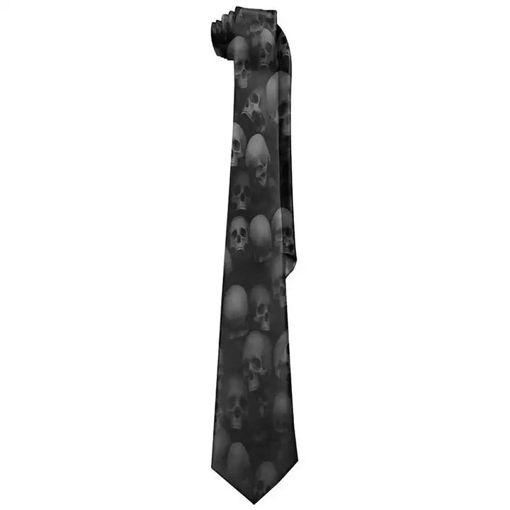 Y2k print neck tie for men in one size polyester fashion - 3