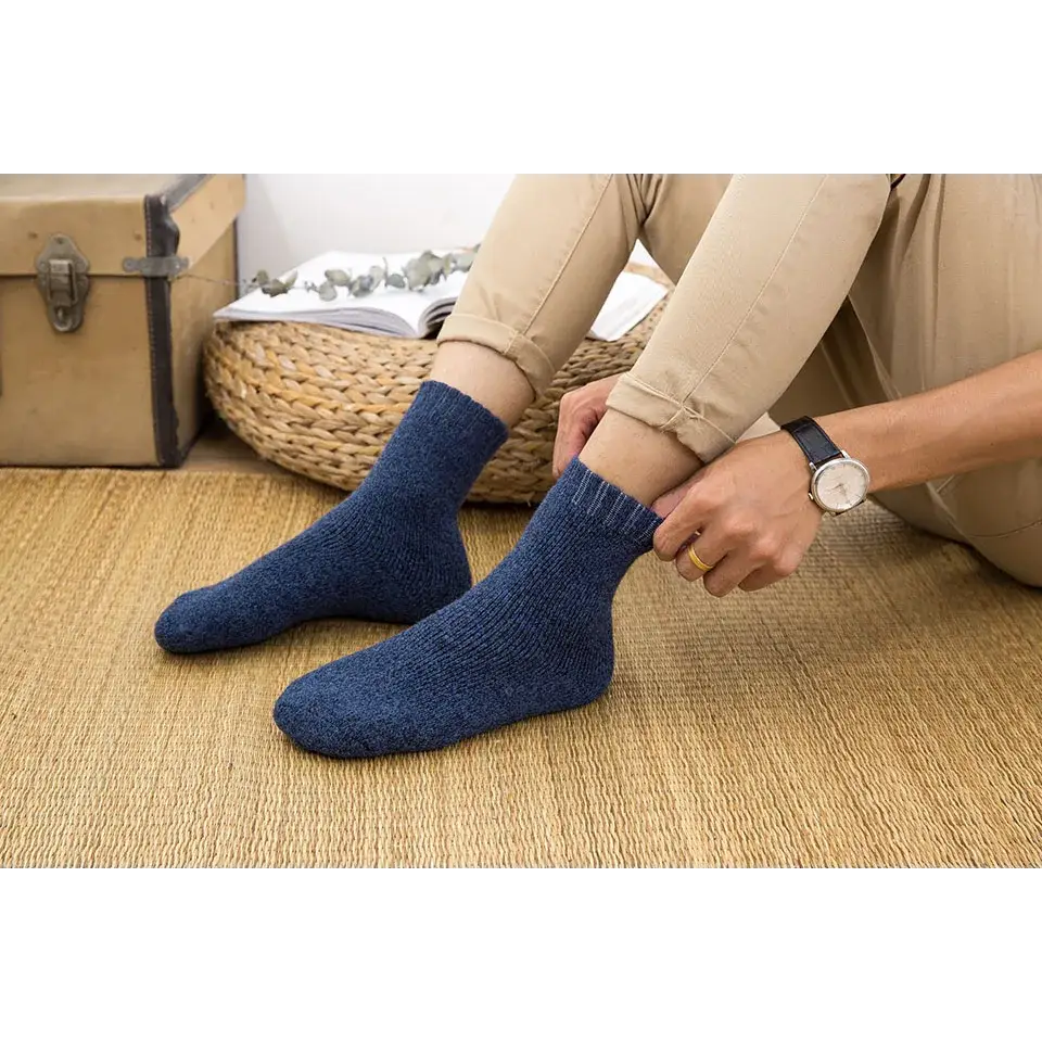 Super thick merino wool y2k socks for winter warmth and style