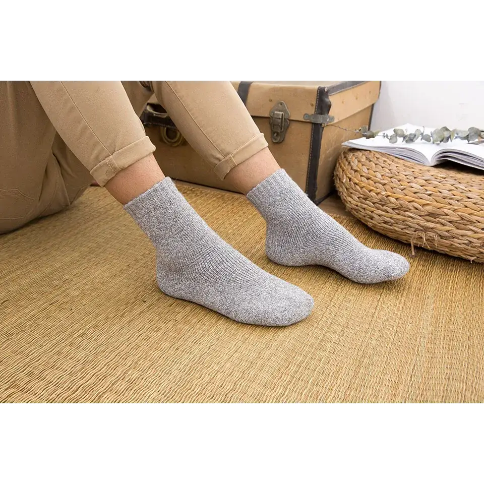 Super thick merino wool y2k socks for winter warmth and style