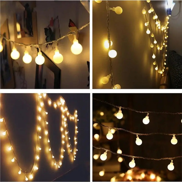 Aesthetic mini globe string lights for ambiance and decor