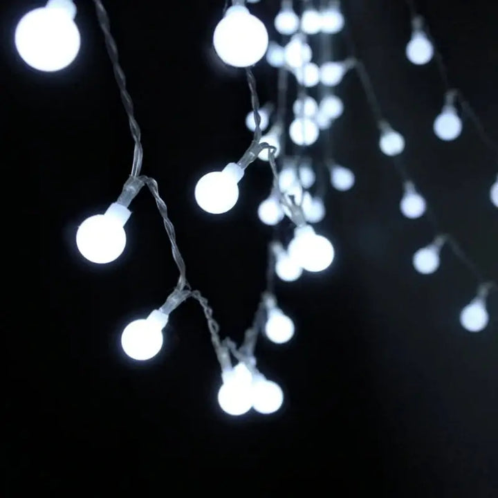 Aesthetic mini globe string lights for ambiance and decor - white / 1.5m 10leds