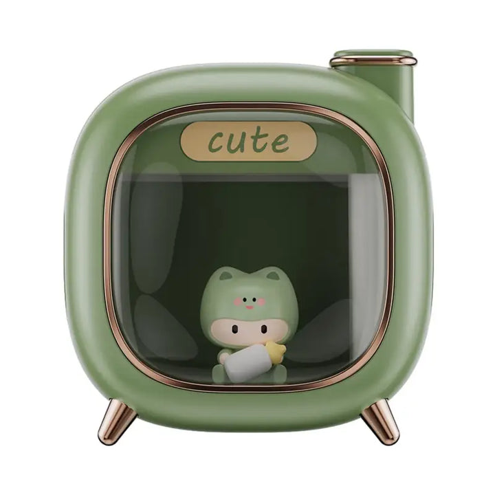 Mini kawaii humidifier for cute and cozy personal spaces - green