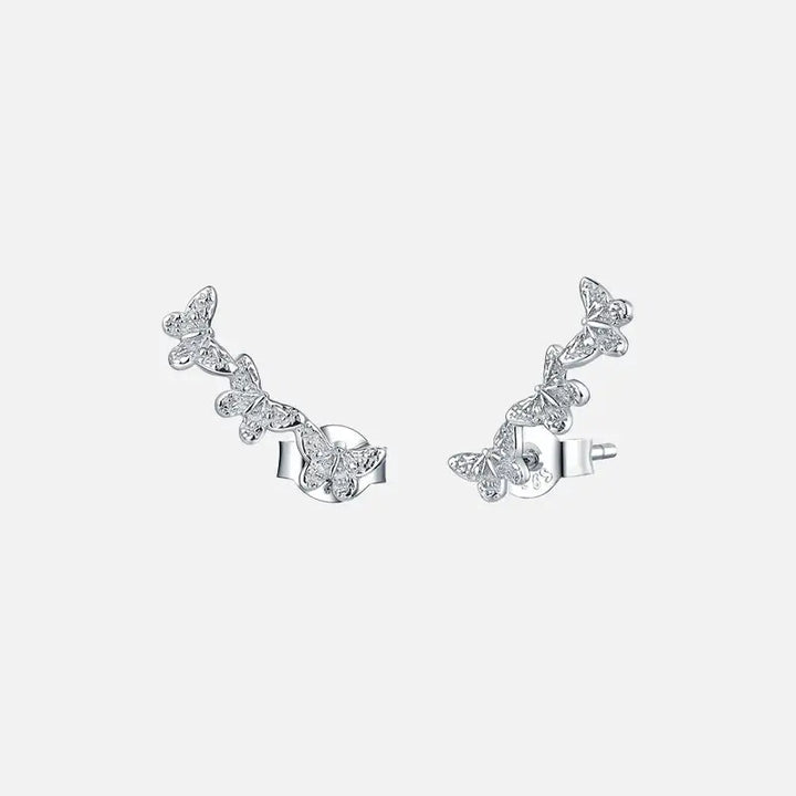Minimalist 925 sterling silver earrings y2k - 11