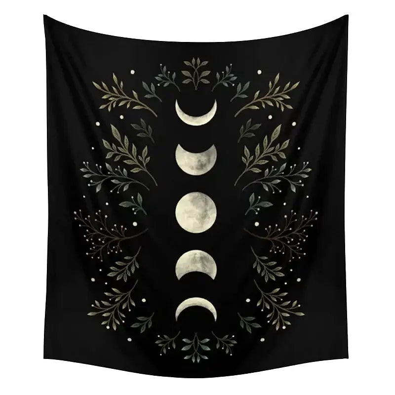 Moon phases tapestry for grunge and witchcore aesthetics