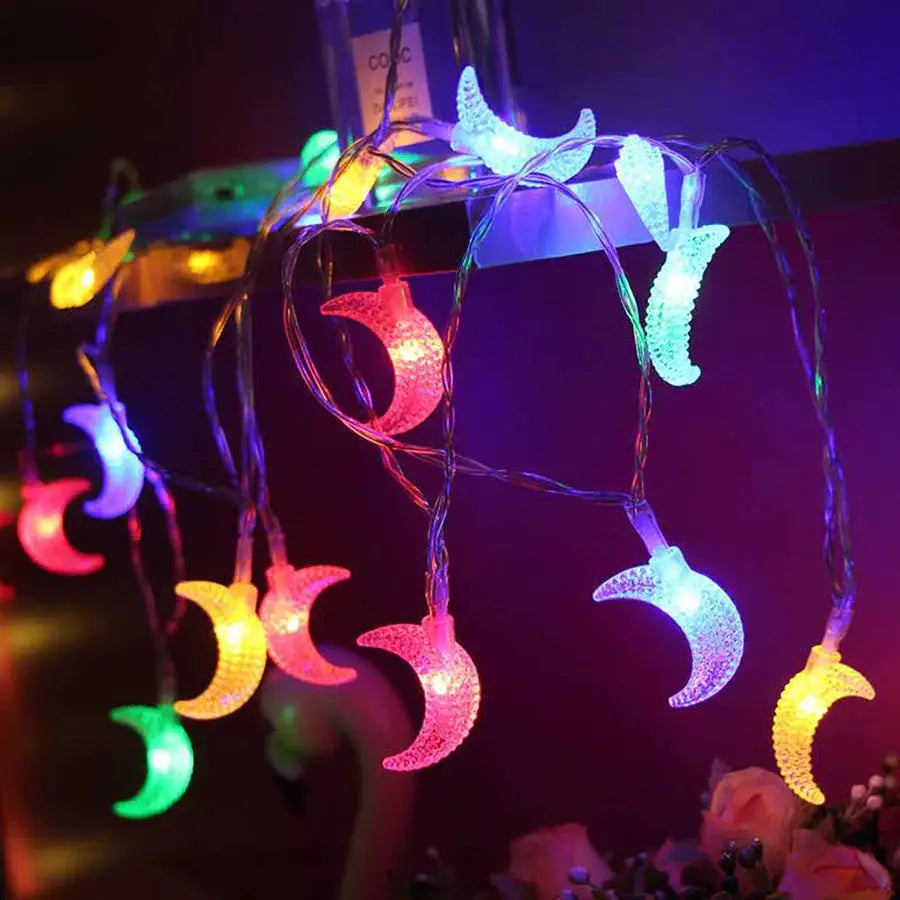 Aesthetic moonlight string lights for room decor - 1.5m 10leds / multicolor